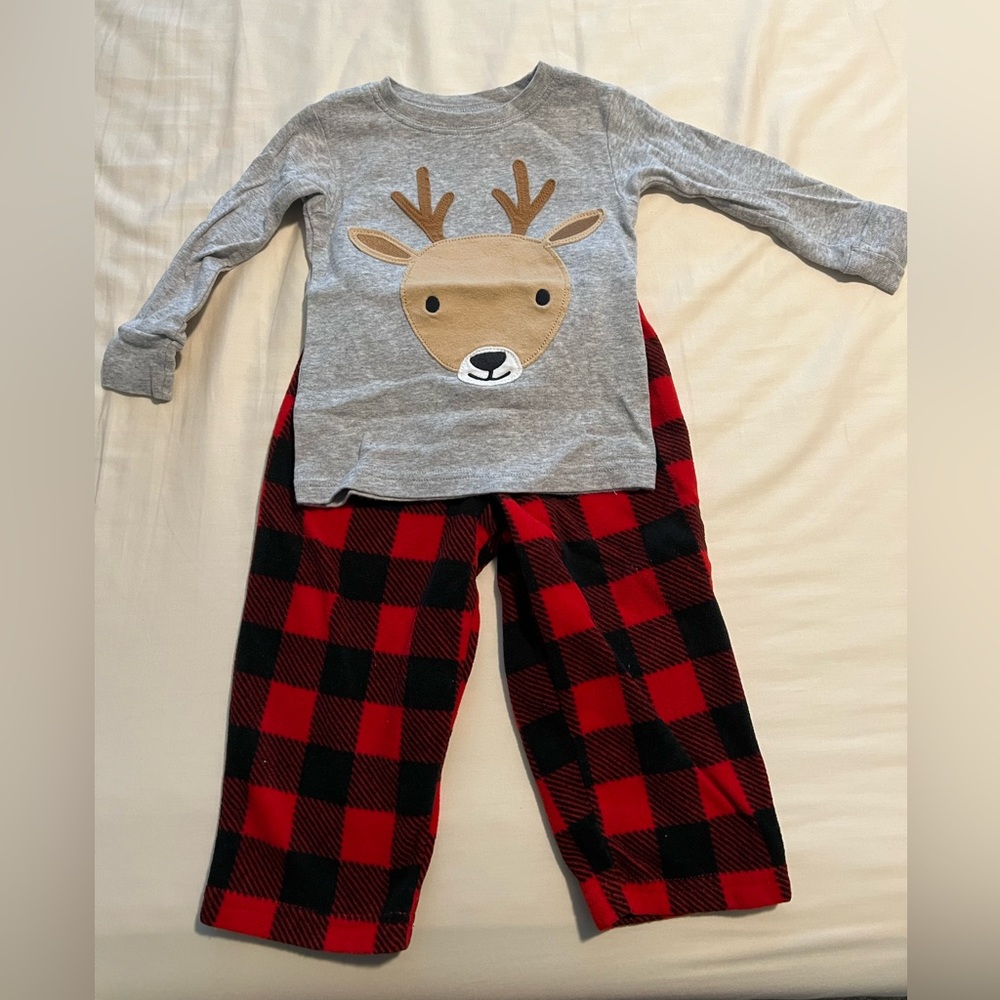 Deer & plaid pajama